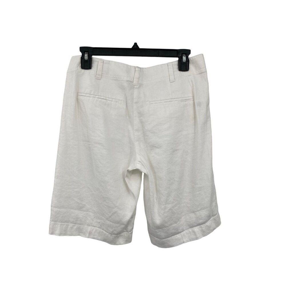 Ann Taylor Shorts Womens 0 NEW White Linen Blend - Picture 2 of 13